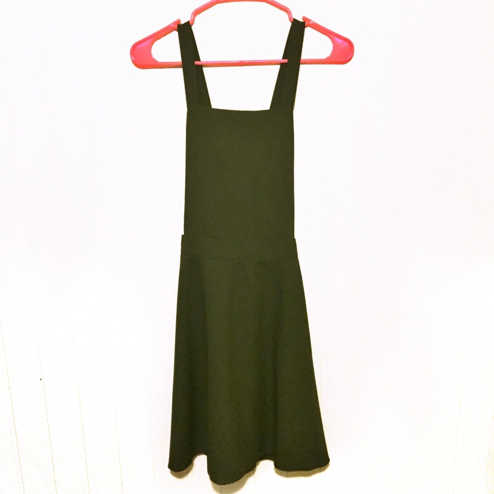 Olive jumper dress